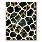 Creamy Beige Camouflage Animalistic Mesh Rug