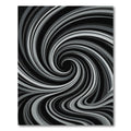 Monochromatic Swirl Abstract Flow Rug