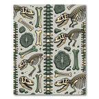 Prehistoric T-Rex Fossil Skeleton Sage Rug