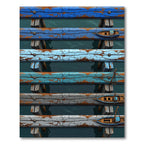 Weathered Blue Gray Nautical Boat Rug