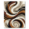 Earthy Marble Swirl Abstract Rug