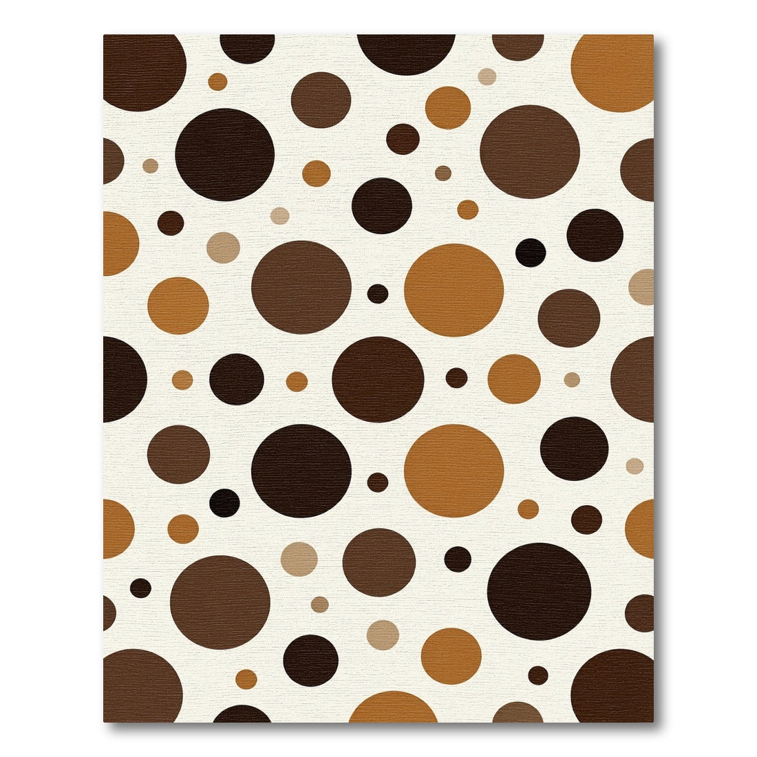 Earthy Tones Scattered Circles Rug