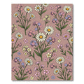 Whimsical Floral Meadow Garden Rug