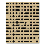 Black Dots Brush Strokes Composition Rug