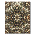 Antique Floral Medallion Dark Verdant Rug