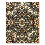 Antique Floral Medallion Dark Verdant Rug