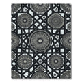 Monochromatic Geometric Mandala Lattice Rug
