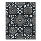 Monochromatic Geometric Mandala Lattice Rug