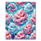Whimsical Cotton Candy Swirls Rug