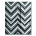 Monochrome Chevron Layered Geometric Gray Rug