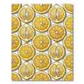Vibrant Citrus Slice Sun Yellow Backdrop Rug