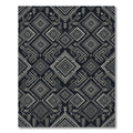 Cool Silver Geometric Diamond Tribal Rug