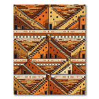 Terracotta Architecture Staircase Geometric Rug