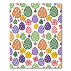 Whimsical Pastel Easter Egg Floral Field Rug