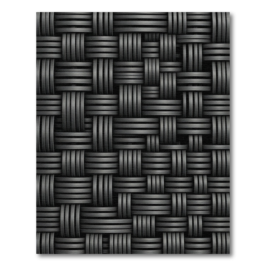 Dark Gray Woven Texture Rug