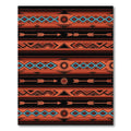 Earthy Sunset Southwest Geometric Arrow Rug
