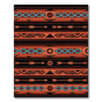 Earthy Sunset Southwest Geometric Arrow Rug
