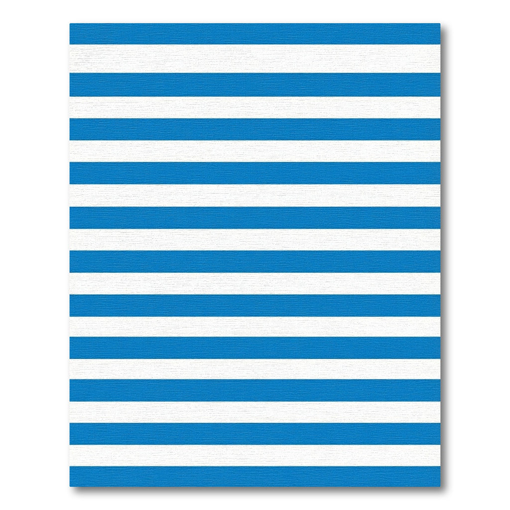 Classic Blue White Stripe Rug
