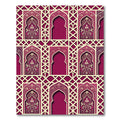 Burgundy Archway Ornate Filigree Lattice Rug