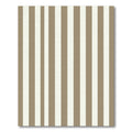 Classic Tan White Vertical Stripe Rug