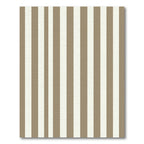 Classic Tan White Vertical Stripe Rug