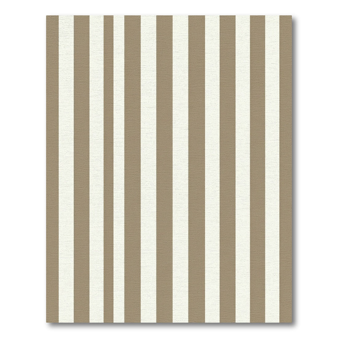 Classic Tan White Vertical Stripe Rug