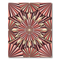 Art Deco Gold Peach Fanburst Rug