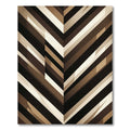 Abstract Earthy Tone Chevron Stripe Rug