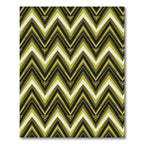 Olive Green Chevron Triangles Rug
