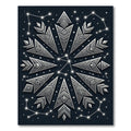 Silver Celestial Geometric Starry Night Rug