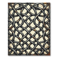 Gray Interlocking Knotwork Parchment Roughness Rug