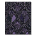 Gothic Violet Ornate Trefoil Arch Rug