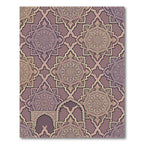 Ornate Rose Mandala Arabesque Rug