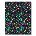 Vibrant Neon Celestial Polka Dot Galaxy Rug