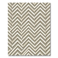Modern Beige Herringbone Chevron Texture Rug