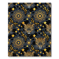 Golden Leopard Mandala Dark Pattern Rug