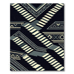 Monochromatic Staircase Geometric Illusion Rug