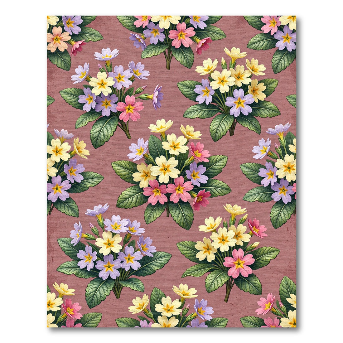 Pastel Floral Bouquet Arrangement Rug