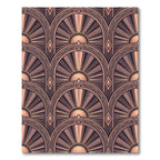Art Deco Sunburst Fan Arches Rug
