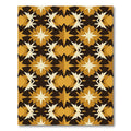 Amber Geometric Starburst Kaleidoscopic Rug