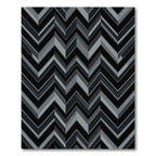 Monochromatic Chevron Geometric Rug
