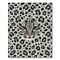 Neutral Leopard Spot Face Rug