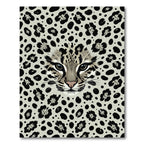 Neutral Leopard Spot Face Rug