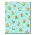 Cute Yellow Creatures Floral Bubbles Rug