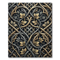 Gilded Silver Intertwined Filigree Scroll Rug