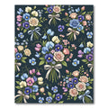 Pastel Rose Pansy Sweet Pea Bouquet Rug