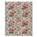 Pink Coral Floral Bouquet Rug