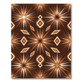 Earthy Geometric Starburst and Diamond Rug