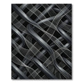 Gray Woven Ribbon Abstract Rug