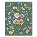 Delicate Floral Bouquet Field Rug